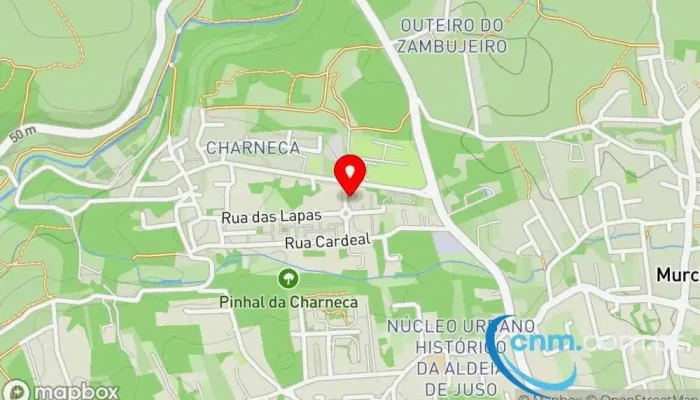 mapa de Ponto CTT Amanhecer Charneca Correios em Cascais