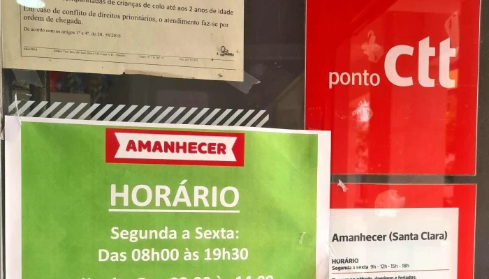 Ponto Ctt Amanhecer Santa Clara Correios - Lisboa