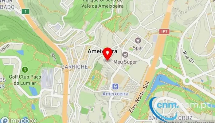 mapa de Ponto CTT Amanhecer (Santa Clara) Correios em Lisboa