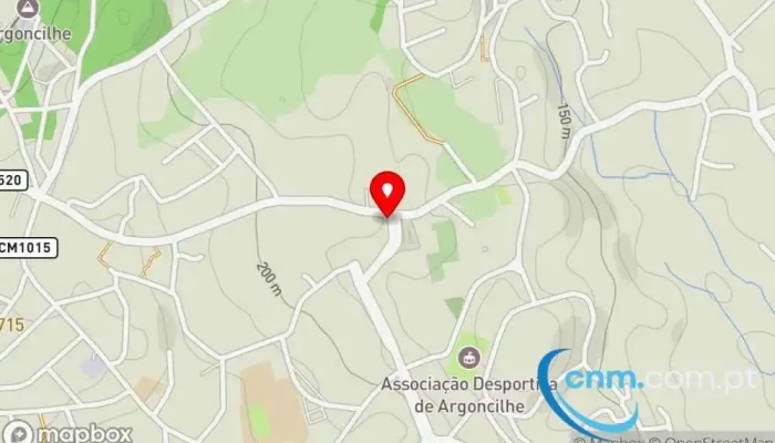 mapa de Ponto CTT Argoncilhe Correios em Argoncilhe