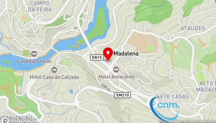 mapa de PONTO CTT BRISADOCE Correios em Amarante