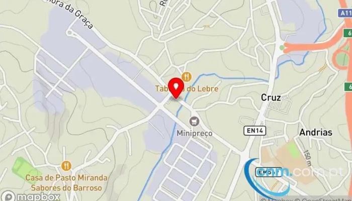 Ponto Ctt Celeiros Mapa - Celeirós