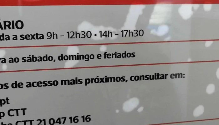 Ponto Ctt -  Correios - Perafita