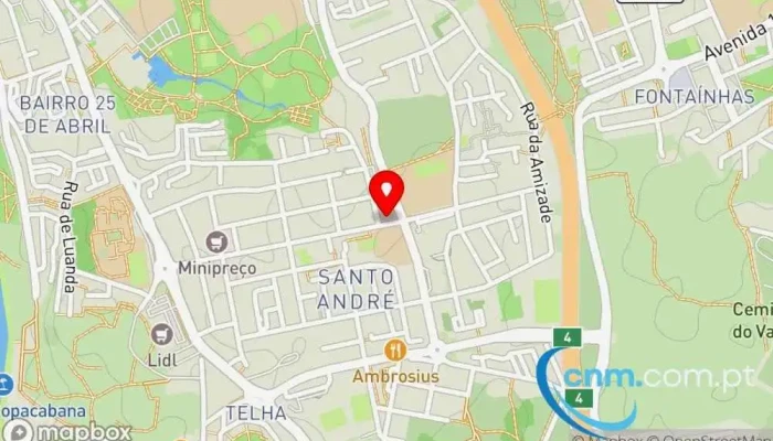 mapa de Ponto CTT D. Afonso - Qta. da Lomba Correios em Barreiro