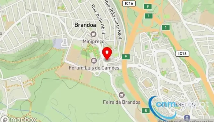 Ponto Ctt Encostas Do Sol -  Mapa - Brandoa