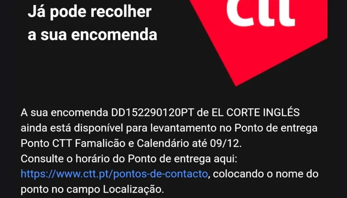 Ponto Ctt -  Instagram - Vila Nova De Famalicão