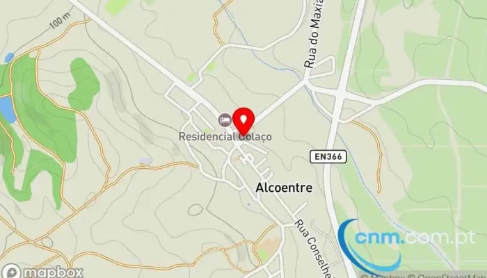 mapa de Ponto CTT Correios em Alcoentre