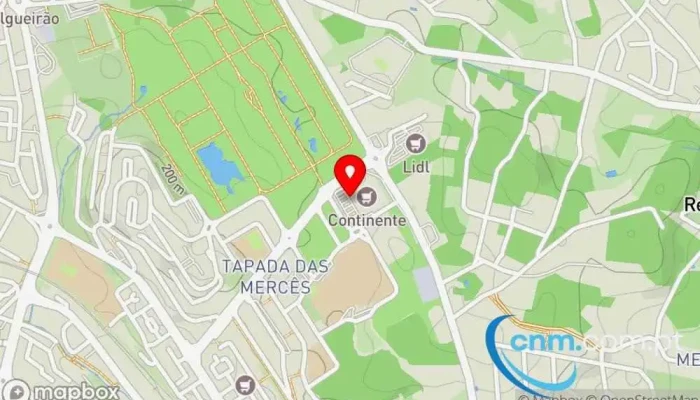 mapa de Ponto CTT Correios em Algueirão-Mem Martins