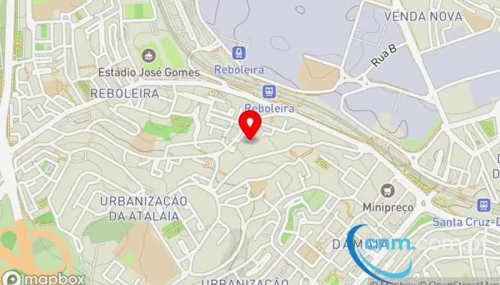 mapa de Ponto CTT Correio em Amadora