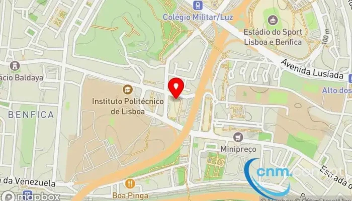 mapa de Ponto CTT Correios em Lisboa