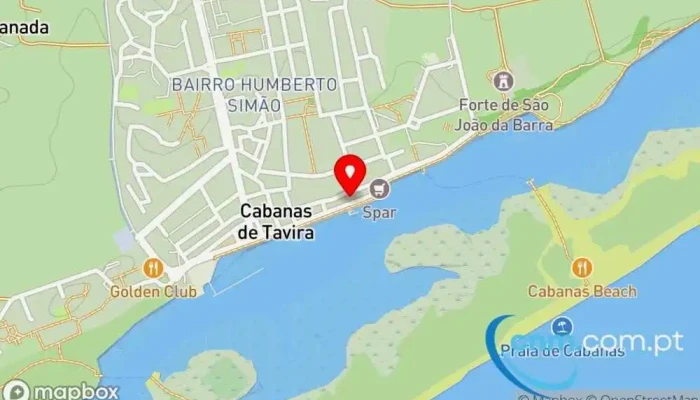 mapa de Ponto CTT Correios em Cabanas