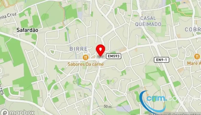 mapa de Ponto CTT Correios em Cascais