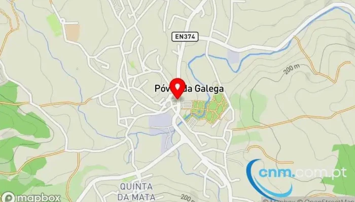 mapa de Ponto CTT Correios em Milharado