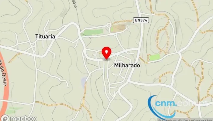 mapa de Ponto CTT Correios em Milharado