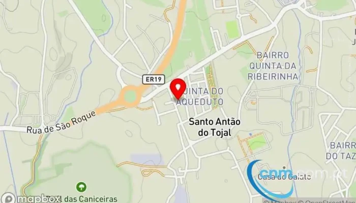 mapa de Ponto CTT Correios em Santo Antão do Tojal