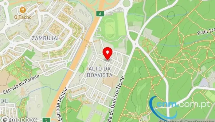 mapa de Ponto CTT Correios em Lisboa