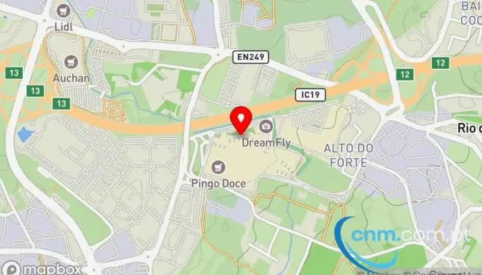 mapa de Ponto CTT Correios em Rio de Mouro