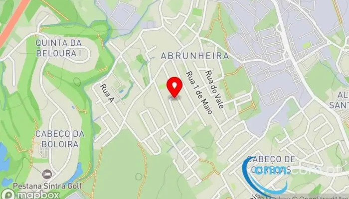 mapa de Ponto CTT Correios em Sintra