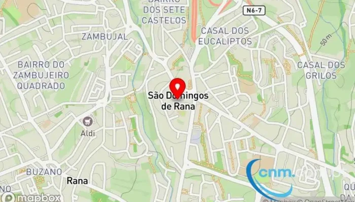 mapa de Ponto CTT Correios em São Domingos de Rana