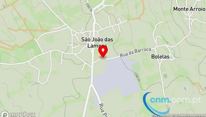 mapa de Ponto CTT Correios em São João das Lampas