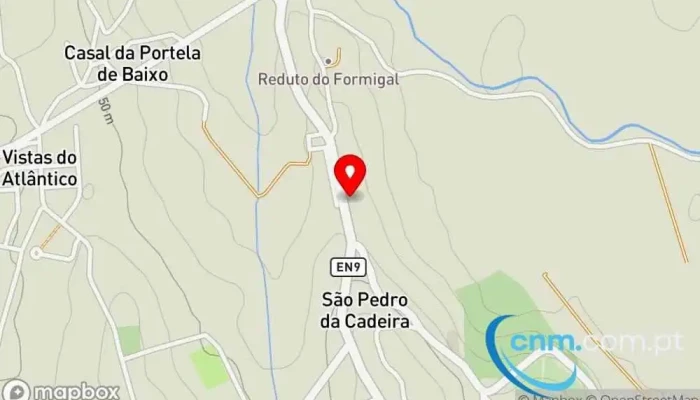 mapa de Ponto CTT Correios em São Pedro da Cadeira