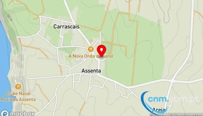 mapa de Ponto CTT Correios em São Pedro da Cadeira