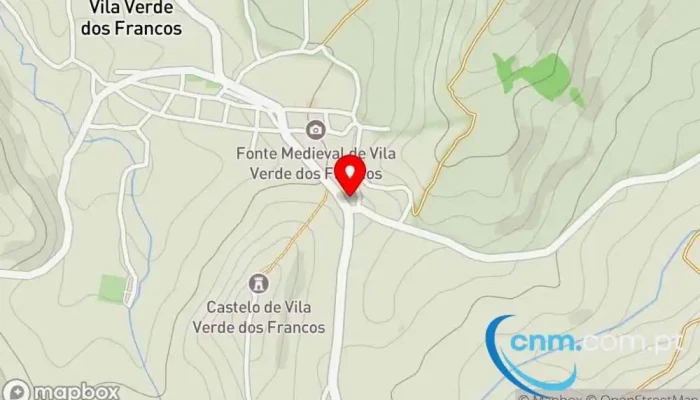 mapa de Ponto CTT Correios em Vila Verde dos Francos