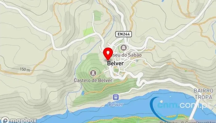 mapa de Ponto CTT Correios em Belver