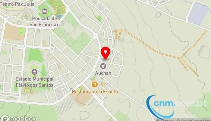 mapa de Ponto CTT Correios em Beja