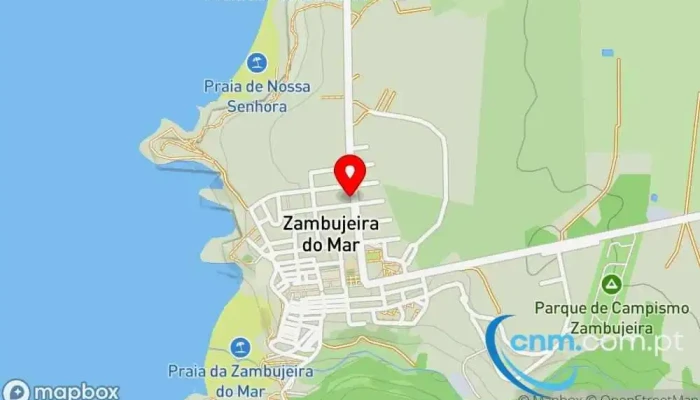 mapa de Ponto CTT Correios em Zambujeira do Mar