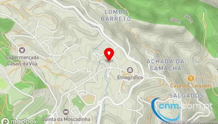 mapa de Ponto CTT Correios em Camacha
