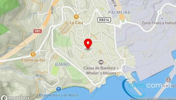 mapa de Ponto CTT Correios em Caniçal