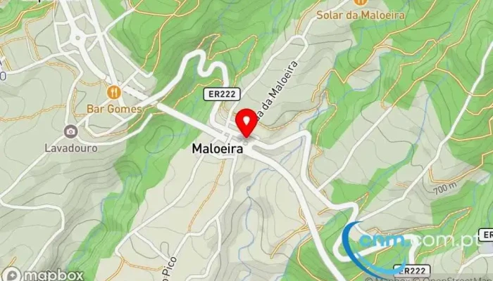 mapa de Ponto CTT Correios em Fajã da Ovelha
