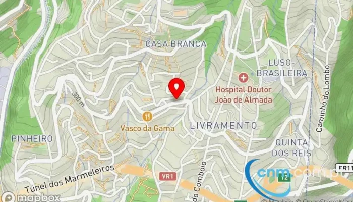 mapa de Ponto CTT Correios em Funchal