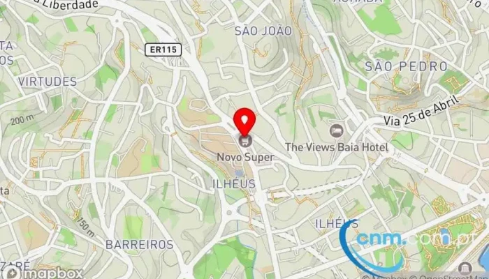 mapa de Ponto CTT Correios, Correio em Funchal