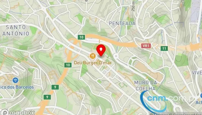 mapa de Ponto CTT Correios em Funchal