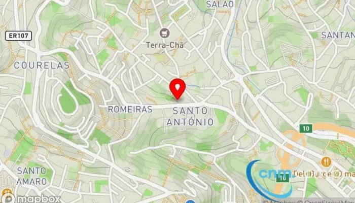 mapa de Ponto CTT Correios em Funchal