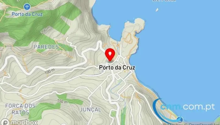 mapa de Ponto CTT Correios em Porto da Cruz