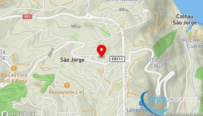 mapa de Ponto CTT Correios em São Jorge