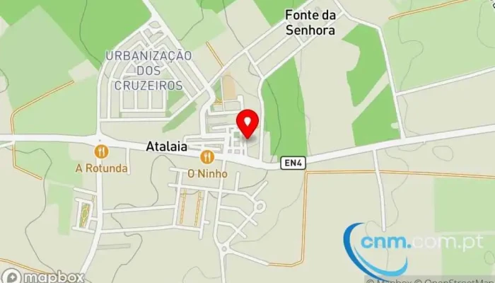 mapa de Ponto CTT Correios em Atalaia