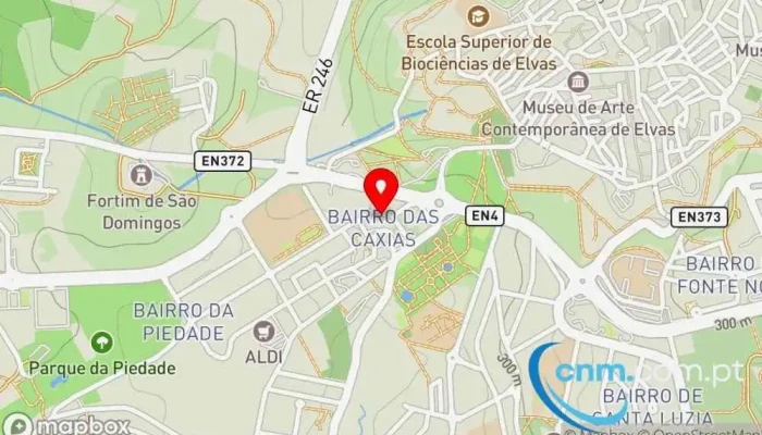 mapa de Ponto CTT Correios em Elvas