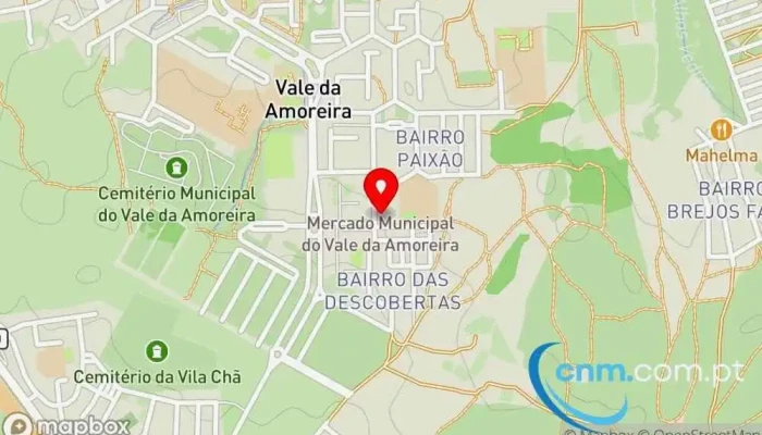 mapa de Ponto CTT Correios em Vale da Amoreira