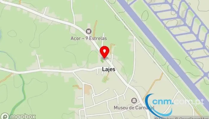 mapa de Ponto CTT Correios em Lajes