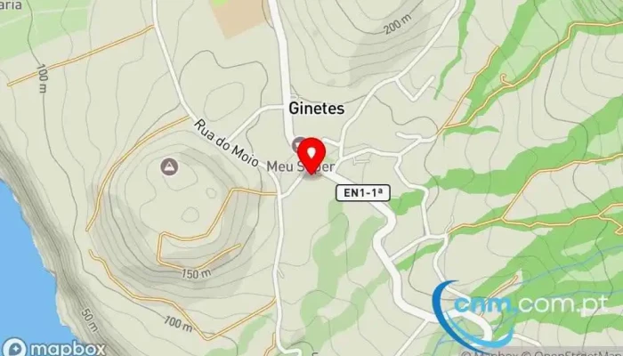 mapa de Ponto CTT Correios em Ginetes