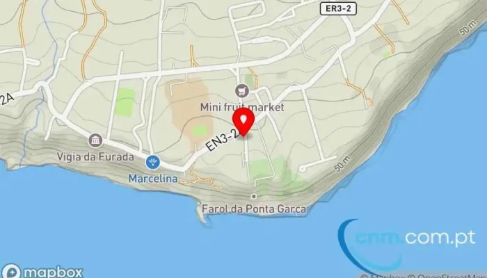 mapa de Ponto CTT Correios em Ponta Garça
