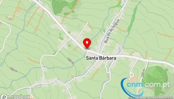 mapa de Ponto CTT Correios em Santa Bárbara