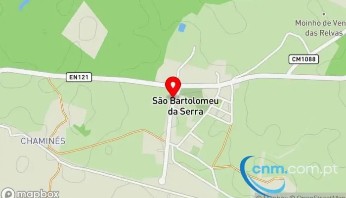mapa de Ponto CTT Correios em São Bartolomeu da Serra