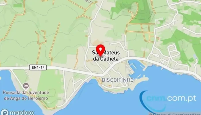 mapa de Ponto CTT Correios em São Mateus da Calheta