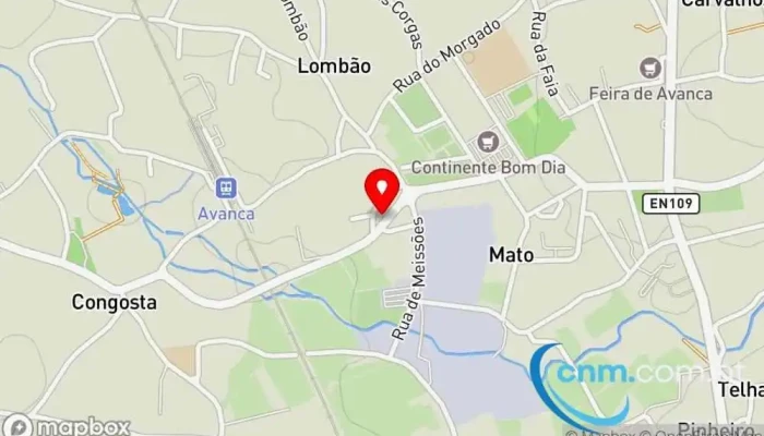 mapa de Ponto CTT Correios em Avanca