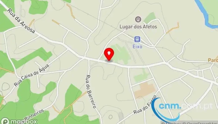 mapa de Ponto CTT Correios em Eixo
